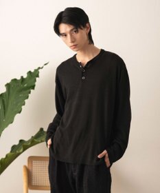 WEGO リングドットヘンリーネックプルオーバー