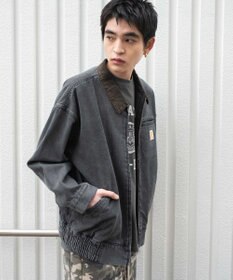 WEGO ワーカーズWジップデニムブルゾン