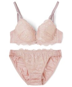 San-ai Resort（三愛水着楽園） 【WEB限定】【プチプラブラセット】純欲カラーヌーディーレーシーストリングブラ＆ショーツセット 【northerly】