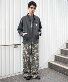 WEGO ワーカーズWジップデニムブルゾン