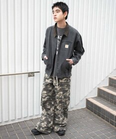 WEGO ワーカーズWジップデニムブルゾン