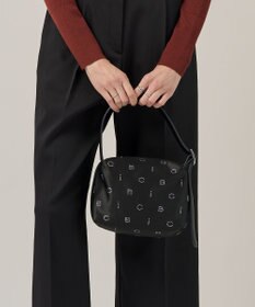 ICB スクエアワンハンドル バッグ ブラック系