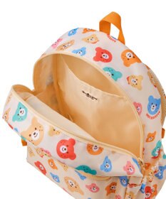 MIKI HOUSE HOT BISCUITS 【Mサイズ】カラフルビーンズ 総柄リュック