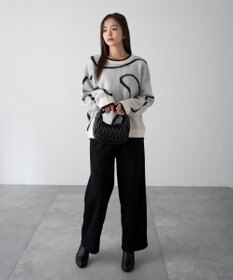 WEGO 【WEB限定/25年秋冬新作/ウエストゴム】裏ベロアワイドイージーパンツ