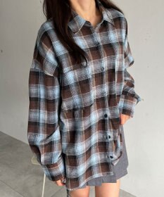 WEGO チェックBIGシャツ