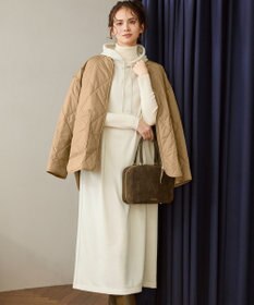 23区 S 【SLOW/一部店舗限定】コットンライクテリー フーディー ワンピース ベージュ系