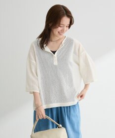 Green Parks 前後２ｗａｙコットンメッシュプルオーバー