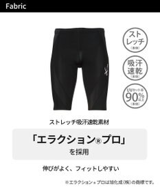 CW-X 【MEN】スポーツタイツ　ジェネレーター　ハーフ　/ワコール　HZO635