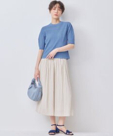 組曲 L 【新色追加】ギャザーライトデシン パンツ