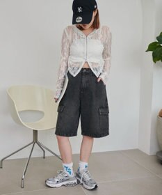 WEGO ヴィンテージウォッシュカーゴハーフパンツ