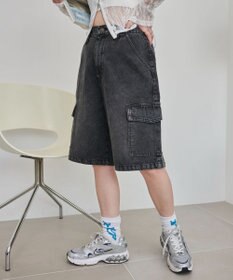 WEGO ヴィンテージウォッシュカーゴハーフパンツ