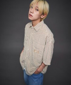 WEGO 【ユニセックス着用ITEM】ミニマムチェックロゴシャツ（SS）