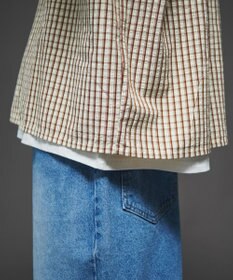 WEGO 【ユニセックス着用ITEM】ミニマムチェックロゴシャツ（SS）