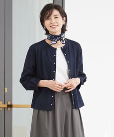 J.PRESS LADIES L 【洗える】Hari-Puru jersey カーディガン