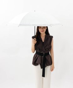 AURORA 【 BLAO（ブラオ）】最強級遮熱　幾何刺しゅう晴雨兼用傘(折りたたみ傘)