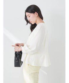 earth music&ecology ペプラムブラウス