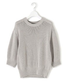 23区 S 【洗える】ルレックスバルキー5分袖 ラメ ニット