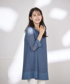 Tiaclasse 【洗える】レースコンビチュニック