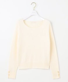 ANY SIS 【ウールブレンドシリーズ】ベースネックリブコンビ ニット