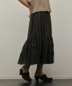 GRACE CONTINENTAL チュールティアードスカート