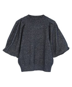 earth music&ecology ラメモールパフスリニットプルオーバー