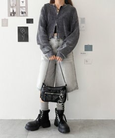 WEGO チャーム付きハトメベルトバッグ