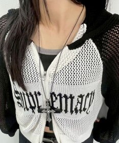 WEGO LMIXウッドクロスネックレス