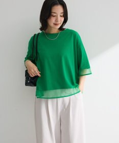 Green Parks 【適ON】遮熱チュールドッキングプルオーバー