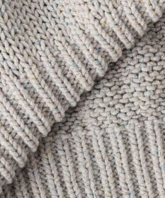 23区 S 【洗える】ルレックスバルキー5分袖 ラメ ニット