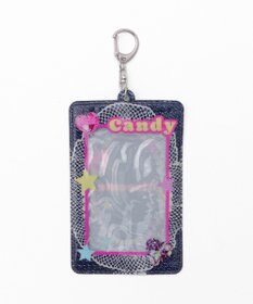 WEGO 【痛バ＆推し活グッズ】デニムグラフィックカードホルダーキーホルダー