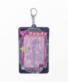 WEGO 【痛バ＆推し活グッズ】デニムグラフィックカードホルダーキーホルダー