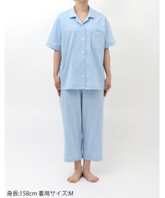 ワコール／睡眠科学 パジャマ 5分袖 半袖 8分丈 綿100%(本体) 天竺素材 レディース YDT150 睡眠科学／ワコール