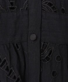 GRACE CONTINENTAL ヤシ柄カットワークワンピース