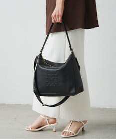 russet エンボスモノグラム2WAYショルダーバッグ(CE-1692)