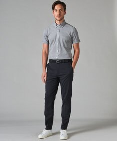 GOTAIRIKU 【吸汗速乾】クールマックス鹿の子 半袖ビズシャツ_ボタンダウン