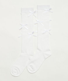 WEGO リボン付きハイソックス