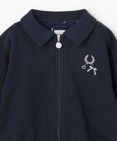 組曲 KIDS 【110-140㎝】ラウンドカラージップアップパーカー