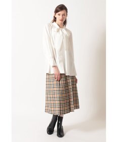 DAKS ボウタイカラーオーバーサイズブラウス