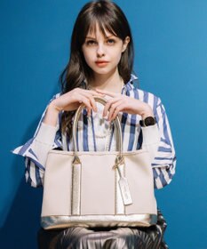 UNBILLION cachecache パーテーションキャンバストートバッグL