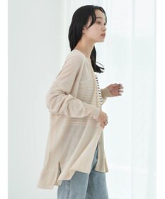 earth music&ecology 接触冷感Ｖネックカーディガン