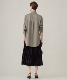 ICB 【洗える】 シアーベルベット プリーツスカート