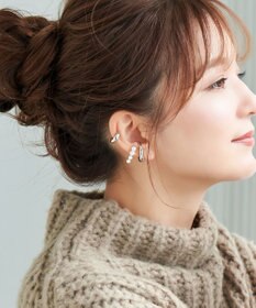 Phoebe 〈シリーズ累計販売10000点突破！〉ドレッシングパールイヤーカフ　シルバー