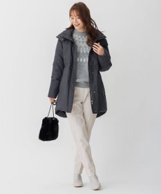 自由区 【ファー取り外し可】ライトウールダウン