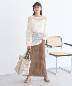 earth music&ecology メッシュニットプルオーバー