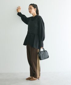 CRAFT STANDARD BOUTIQUE ワッフル編み短丈ニットベスト