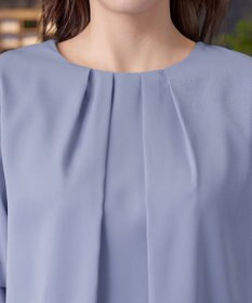 Tiaclasse 【新色追加・洗える】つまみタック袖レイヤードブラウス