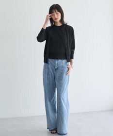 YECCA VECCA 【マシンウォッシャブル】ノースリーブリブニット