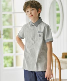 J.PRESS KIDS 【110-130cm】チェックカラー 半袖ポロシャツ