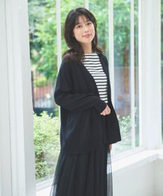 ANY L 【マシンウォッシュ/UVカット】ミドルレングスカーディガン