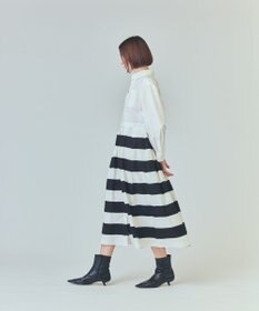 GRACE CONTINENTAL ボーダーコンビシャツワンピース